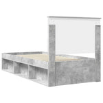 Ágykeret fiókkal Beton Szürke 100 x 200 cm Tömör fenyőfa 9