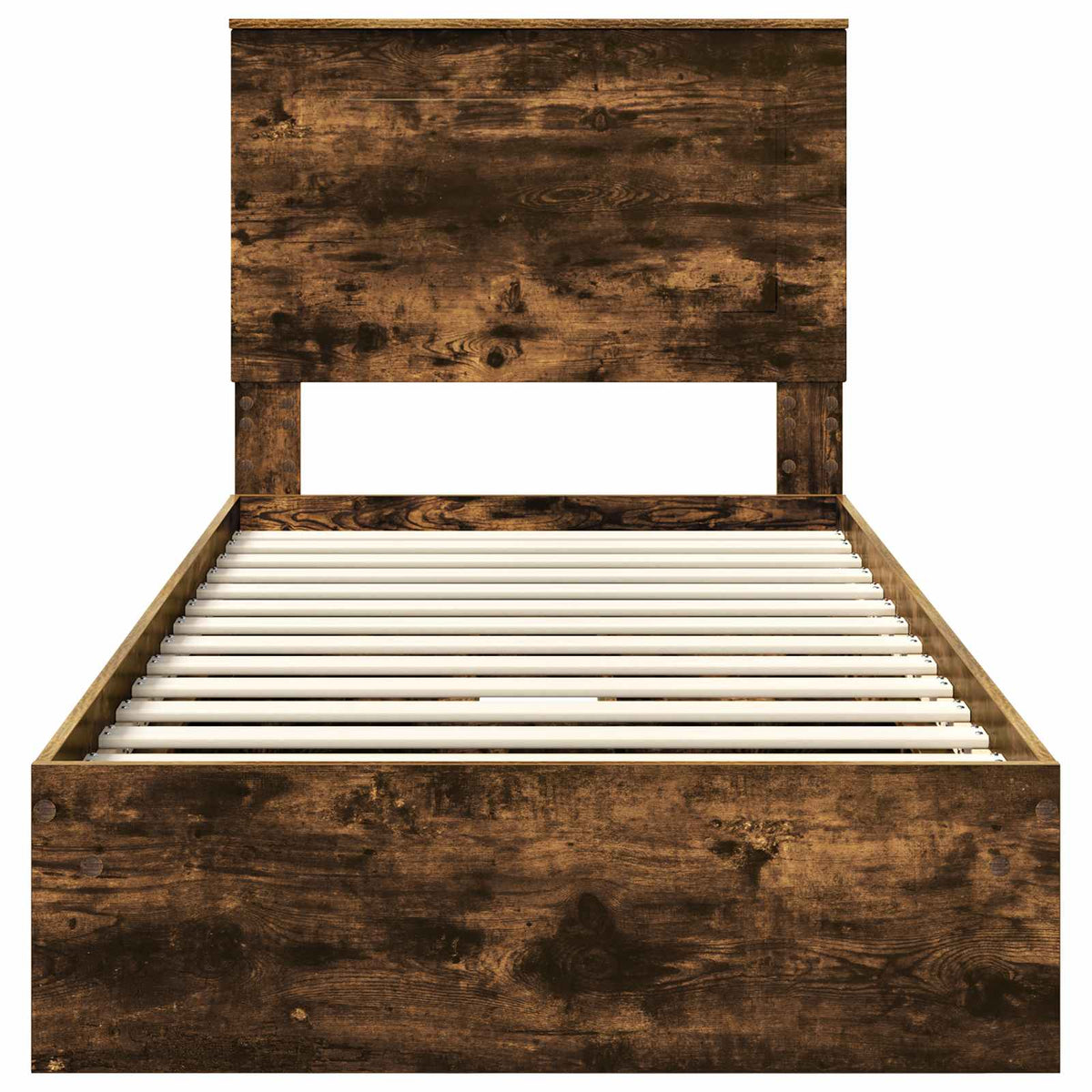 Tárolós Ágy fiókkal Füstölt tölgy 90 x 200 cm Szerelt Fa 8