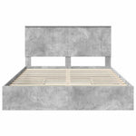 Tárolós Ágy fiókkal Beton Szürke 150 x 200 cm Szerelt Fa 8