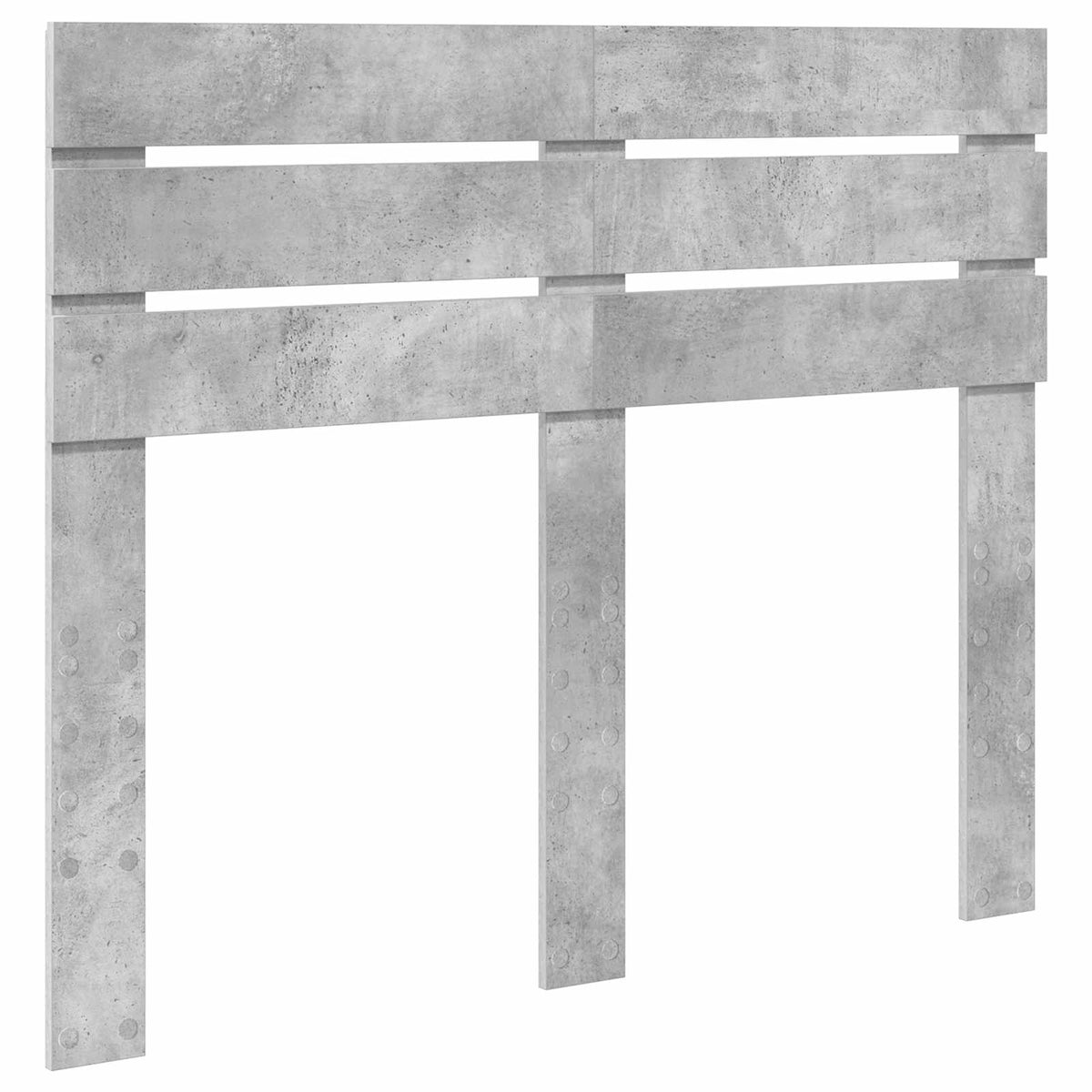 Ágykeret fejtámlával Beton 120 x 200 cm Tömör fenyőfa 6
