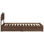 Tárolós Ágy fiókkal Barna Tölgy 70 x 190 cm Szerelt Fa 9