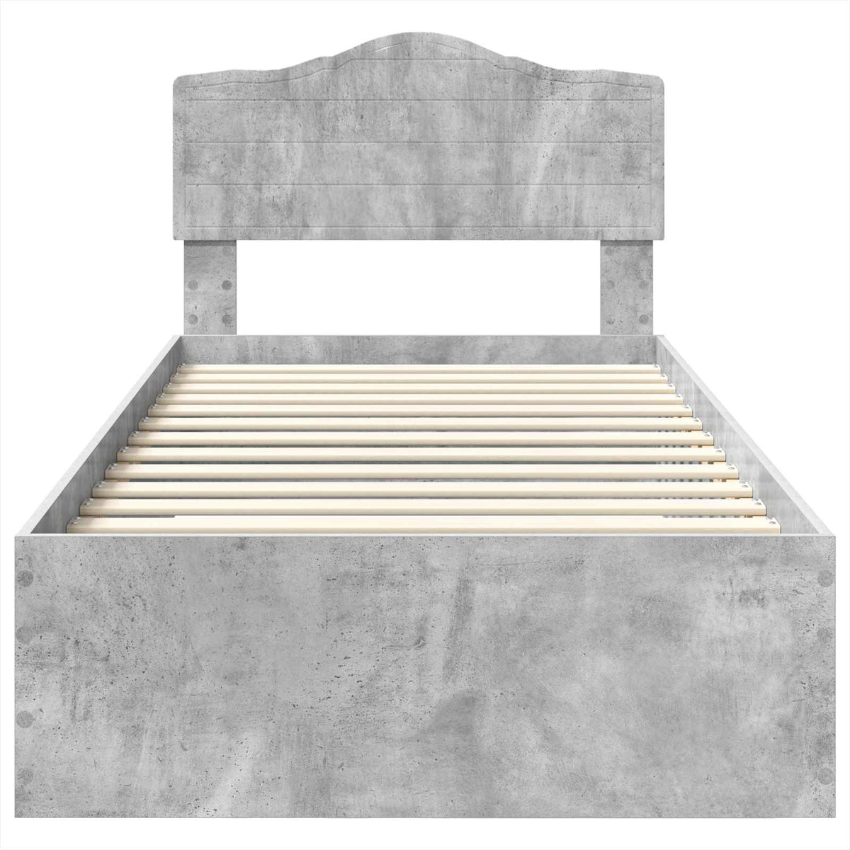 Ágykeret fiókkal tárolóval Beton Szürke 100 x 200 cm Szerelt Fa 7