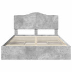 Tárolós Ágy fiókkal Beton Szürke 140 x 190 cm Szerelt Fa 8