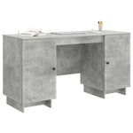 Asztal Betonszürke Szerelt Fa 142,5 x 50 x 75 cm 3