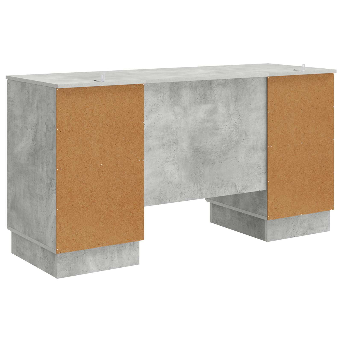 Asztal Betonszürke 142,5 x 50 x 75 cm Szerelt Fa 7