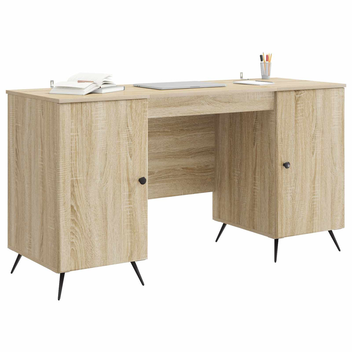 Asztal Sonoma Tölgy 142,5 x 50 x 75 cm Szerelt Fa 3