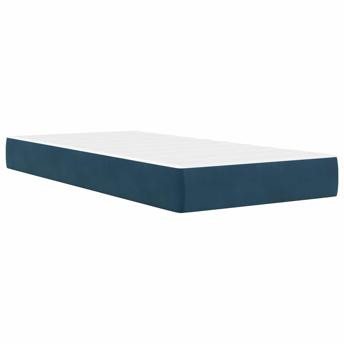 Ágykeret fejtámlával Kék 90 x 200 cm Bársony 5