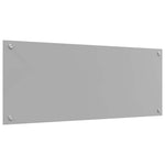 Konyhai hátfal 2 db Világosszürke 100 x 40 cm edzett üveg 6