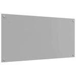 Konyhai hátfal 2 db Világosszürke 100 x 50 cm edzett üveg 6