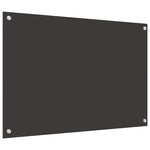 Konyhai hátfal 2 db Sötétszürke 90 x 60 cm edzett üveg 6