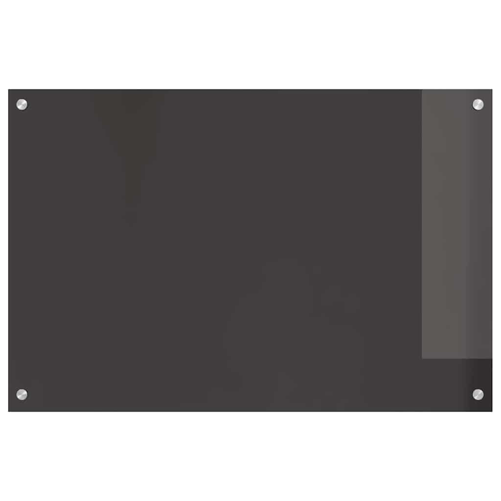 Konyhai hátfal 2 db Sötétszürke 90 x 60 cm edzett üveg 4