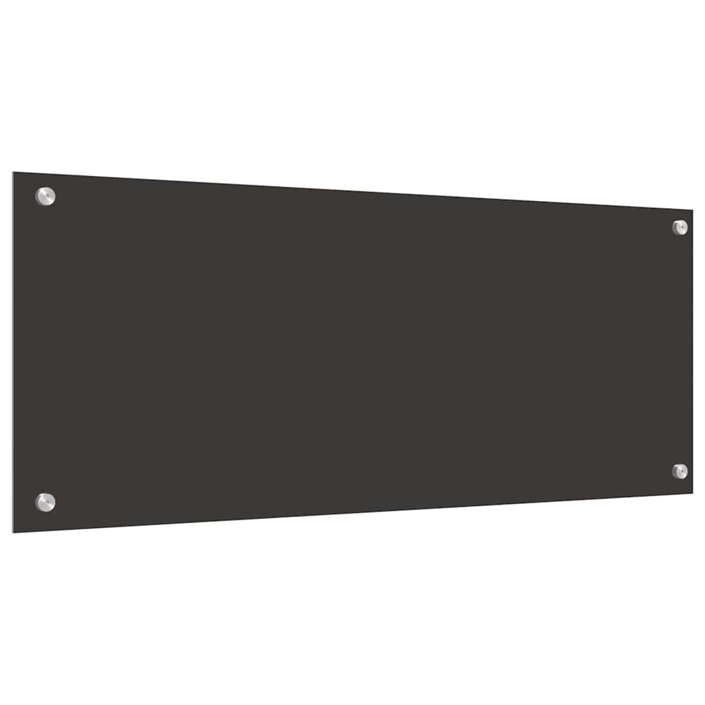 Konyhai hátfal 2 db Sötétszürke 100 x 40 cm edzett üveg 6