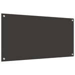 Konyhai hátfal 2 db Sötétszürke 100 x 50 cm edzett üveg 6