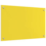 Konyhai hátfal 2 db Sárga 80 x 50 cm edzett üveg 6