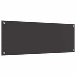 Konyhai hátfal 2 db Sötétszürke 110 x 40 cm edzett üveg 6