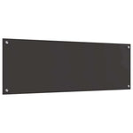 Konyhai hátfal 2 db Sötétszürke 120 x 40 cm edzett üveg 6