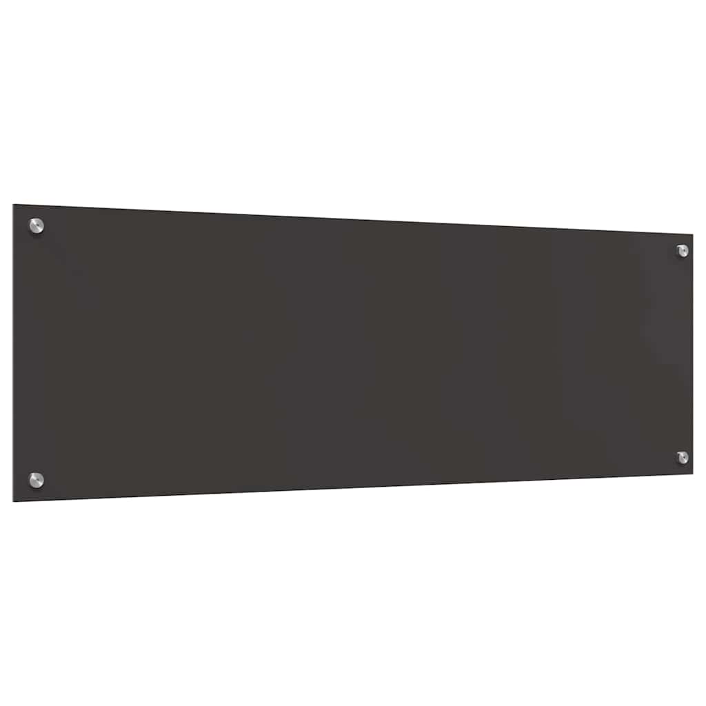 Konyhai hátfal 2 db Sötétszürke 120 x 40 cm edzett üveg 6