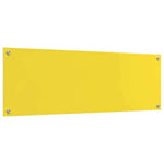Konyhai hátfal 2 db Sárga 120 x 40 cm edzett üveg 6