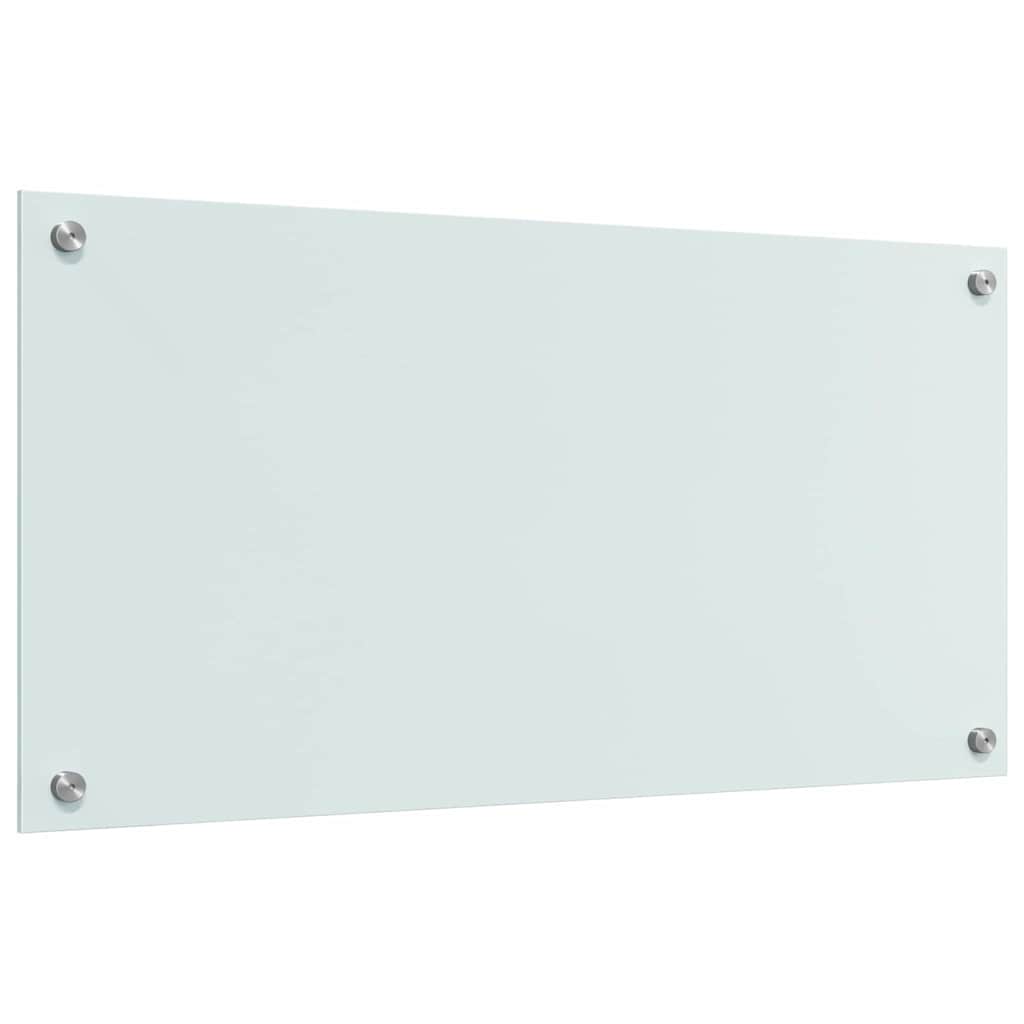 Konyhai hátfal 2 db Fehér 80 x 40 cm edzett üveg 6
