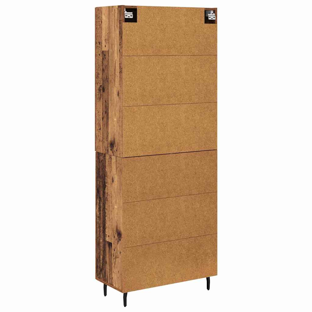 Magasfiú 2 db Öreg fa 69,5 x 34 x 180 cm Szerelt Fa 10