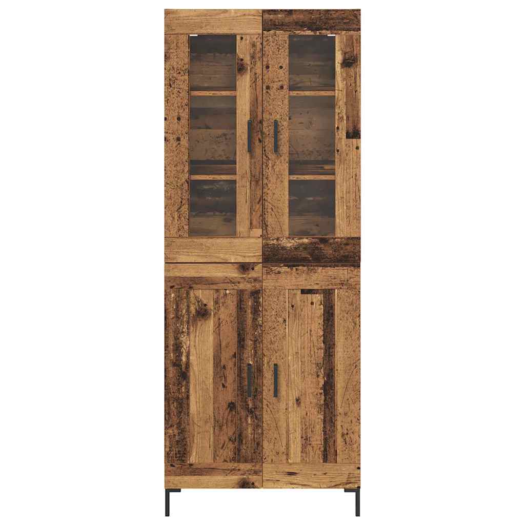 Magasfiú 2 db Öreg fa 69,5 x 34 x 180 cm Szerelt Fa 8