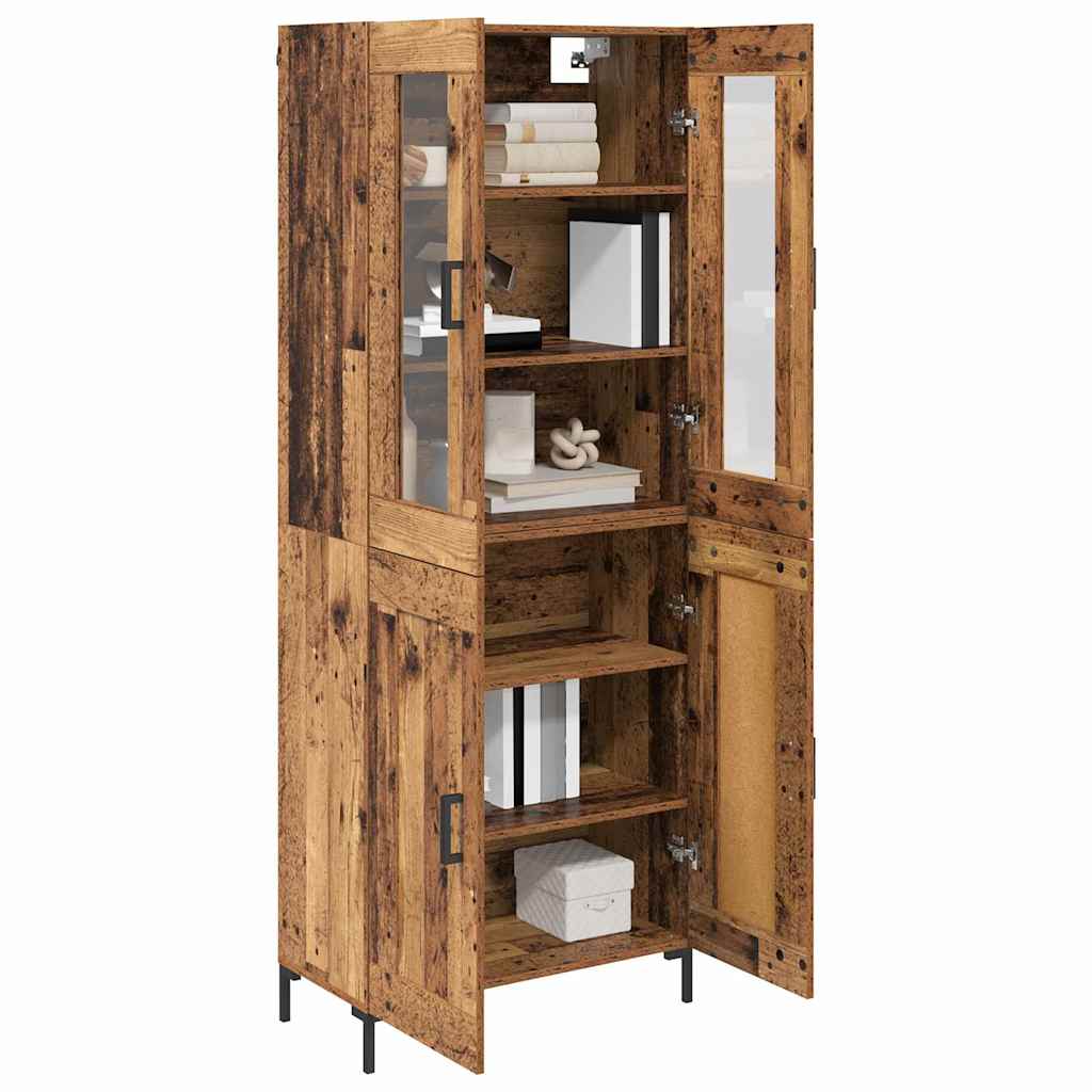 Magasfiú 2 db Öreg fa 69,5 x 34 x 180 cm Szerelt Fa 3