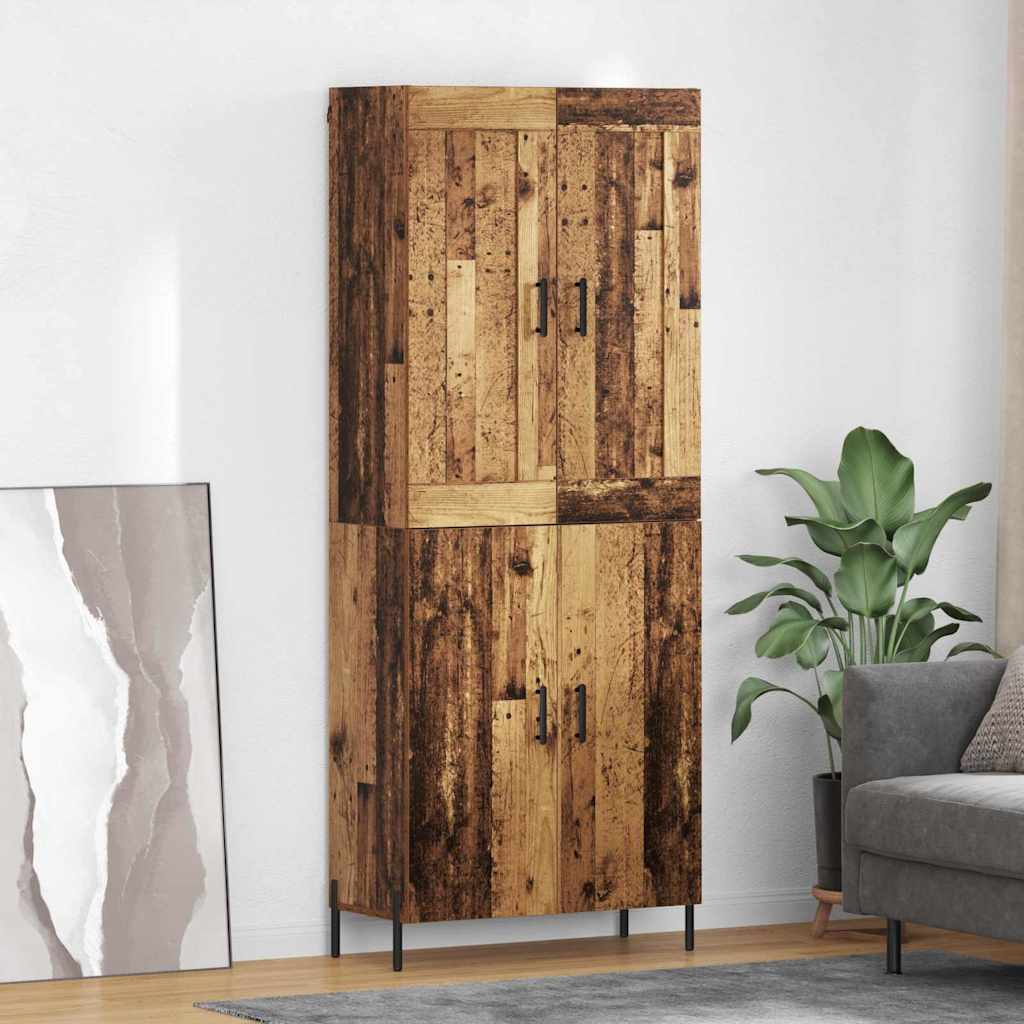 Magasfiú 2 db Öreg fa 69,5 x 34 x 180 cm Szerelt Fa