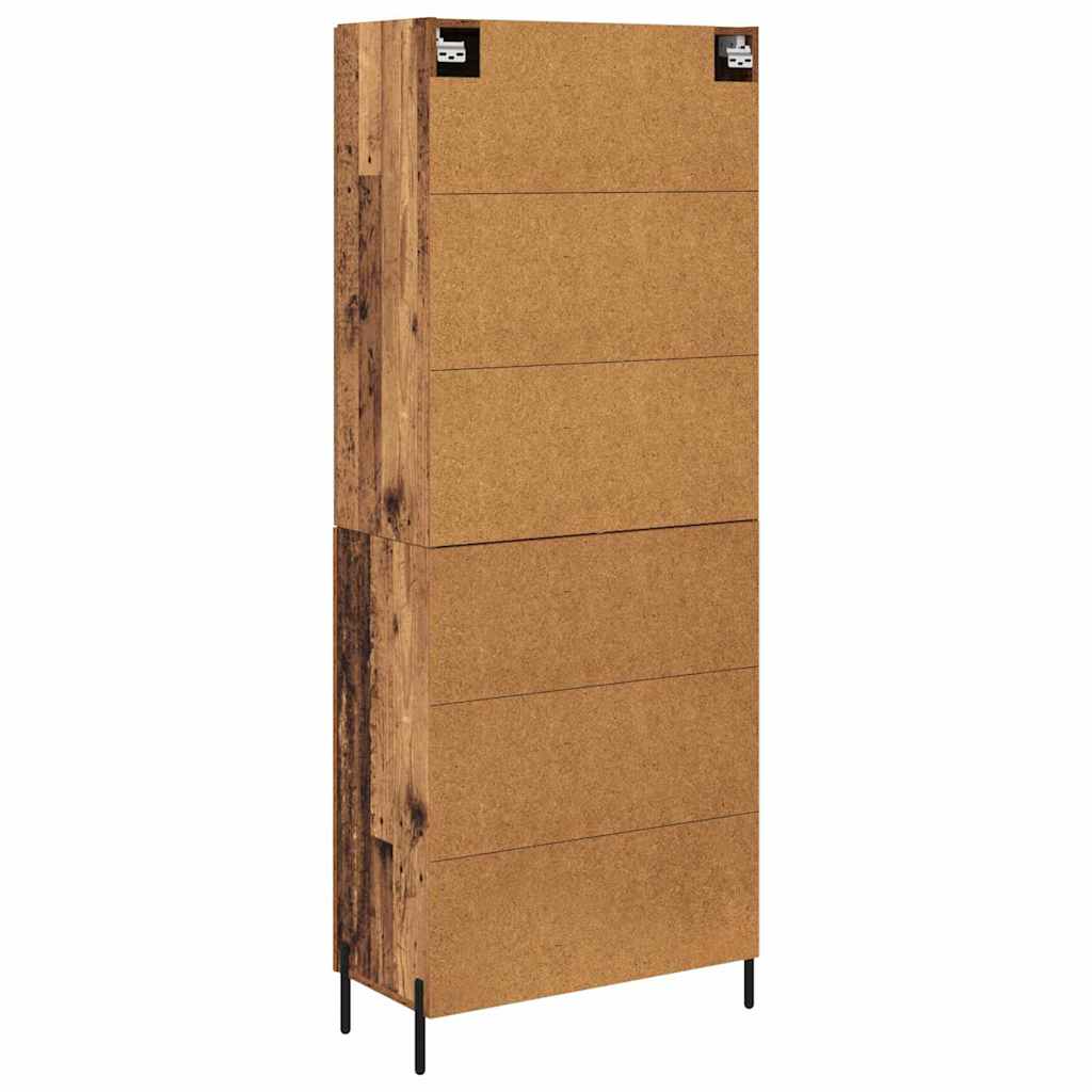 Magasfiú 2 db Öreg fa 69,5 x 34 x 180 cm Szerelt Fa 10