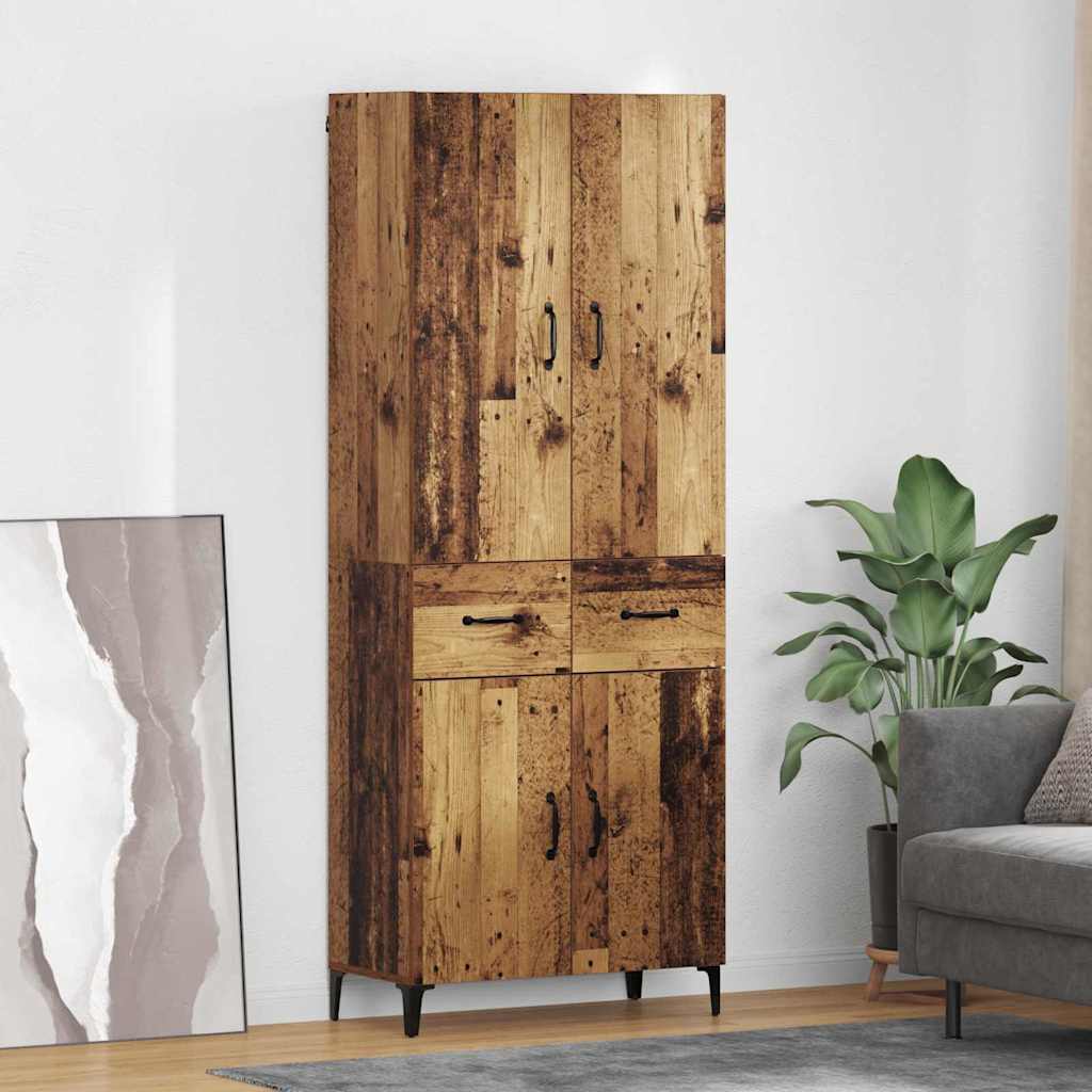 Magasfiú Öreg fa 69,5 x 34 x 180 cm Szerelt Fa