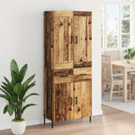 Magasfiú 2 db Öreg fa 69,5 x 34 x 180 cm Szerelt Fa 4