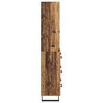 Magasfiú 2 db Öreg fa 69,5 x 34 x 180 cm Szerelt fa és Üveg 9