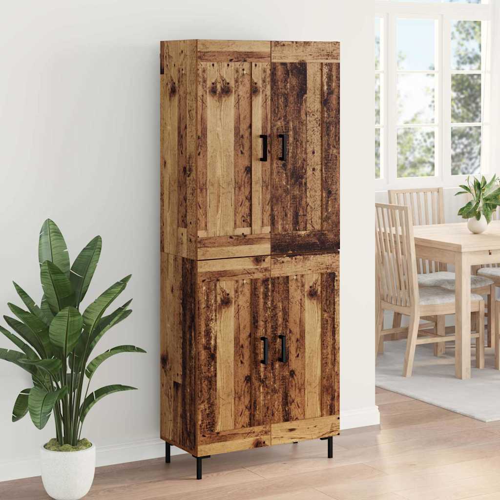 Magasfiú 2 db Öreg fa 69,5 x 34 x 180 cm Szerelt Fa 4