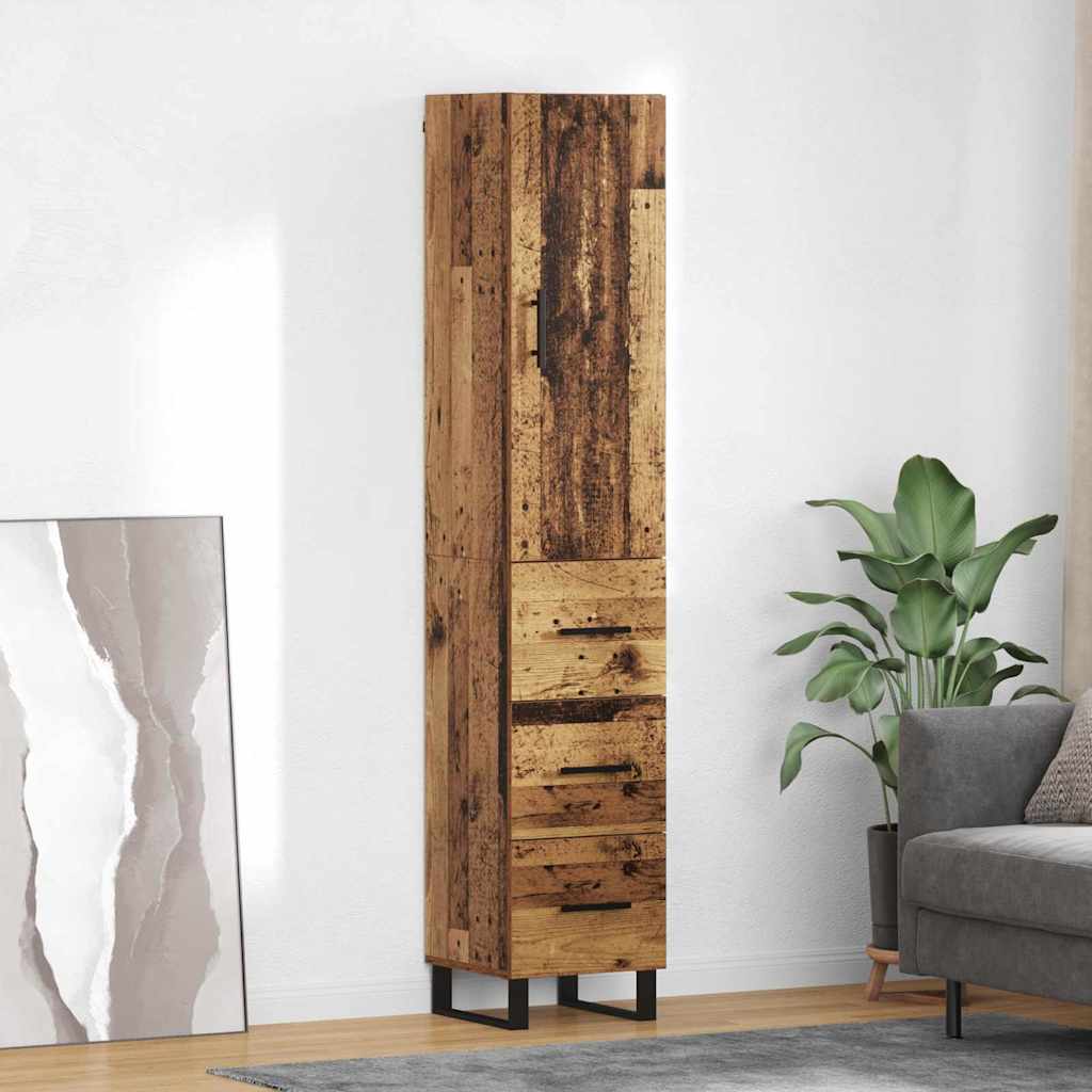 Magasfiú Öreg fa 34,5 x 34 x 180 cm Szerelt Fa