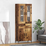 Magasfiú 2 db Öreg fa 69,5 x 34 x 180 cm Szerelt Fa