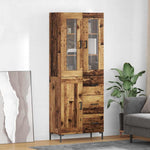 Magasfiú 2 db Öreg fa 69,5 x 34 x 180 cm Szerelt Fa