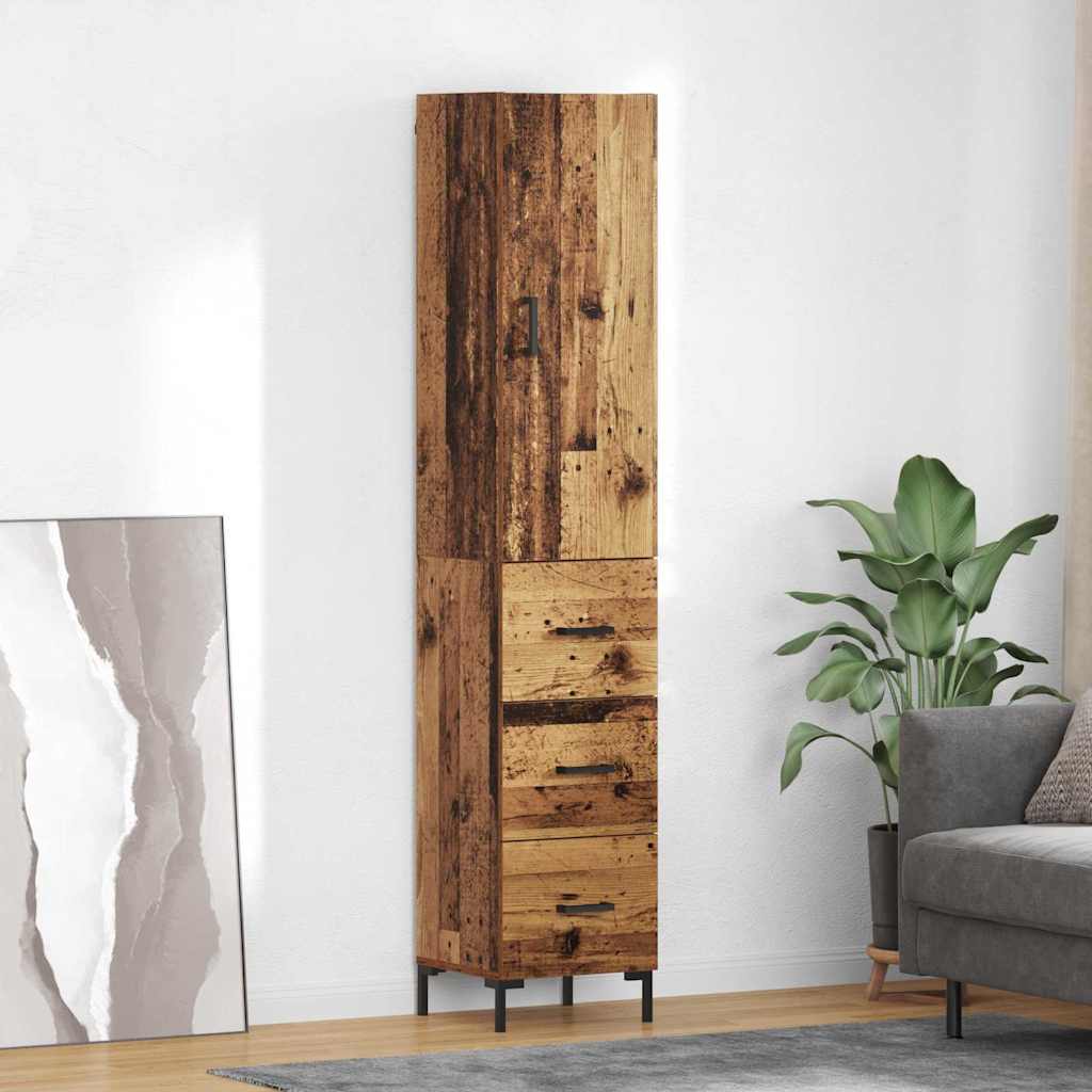 Magasfiú Öreg fa 34,5 x 34 x 180 cm Szerelt Fa