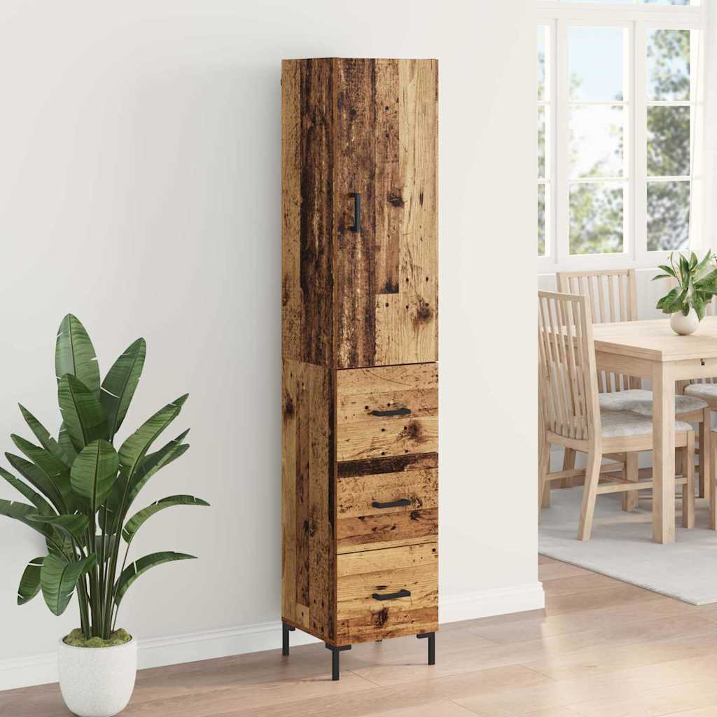 Magasfiú Öreg fa 34,5 x 34 x 180 cm Szerelt Fa 4