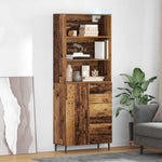 Magasfiú 2 db Öreg fa 69,5 x 32,5 x 180 cm Szerelt Fa