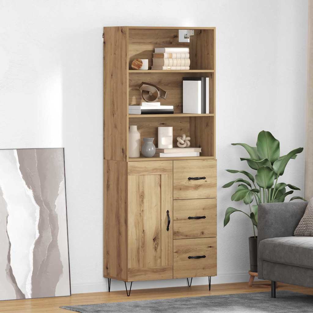Magasfiú 2 db Artisan tölgy 69,5 x 34 x 180 cm