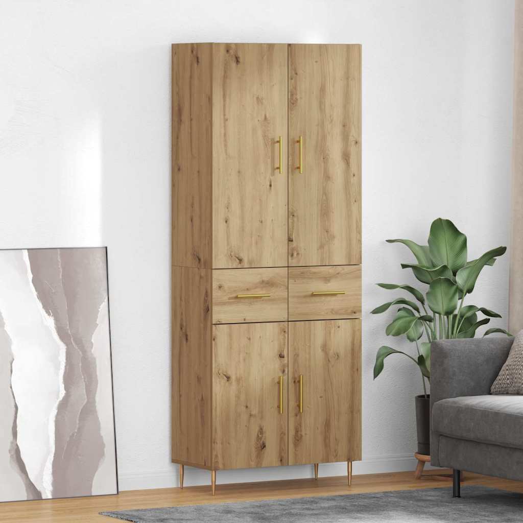 Magasfiú Artisan tölgy 69,5 x 34 x 180 cm Szerelt Fa