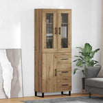 Magasfiú 2 db Artisan tölgy 69,5 x 34 x 180 cm Szerelt Fa