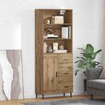 Magasfiú 2 db Artisan tölgy 69,5 x 32,5 x 180 cm Szerelt Fa