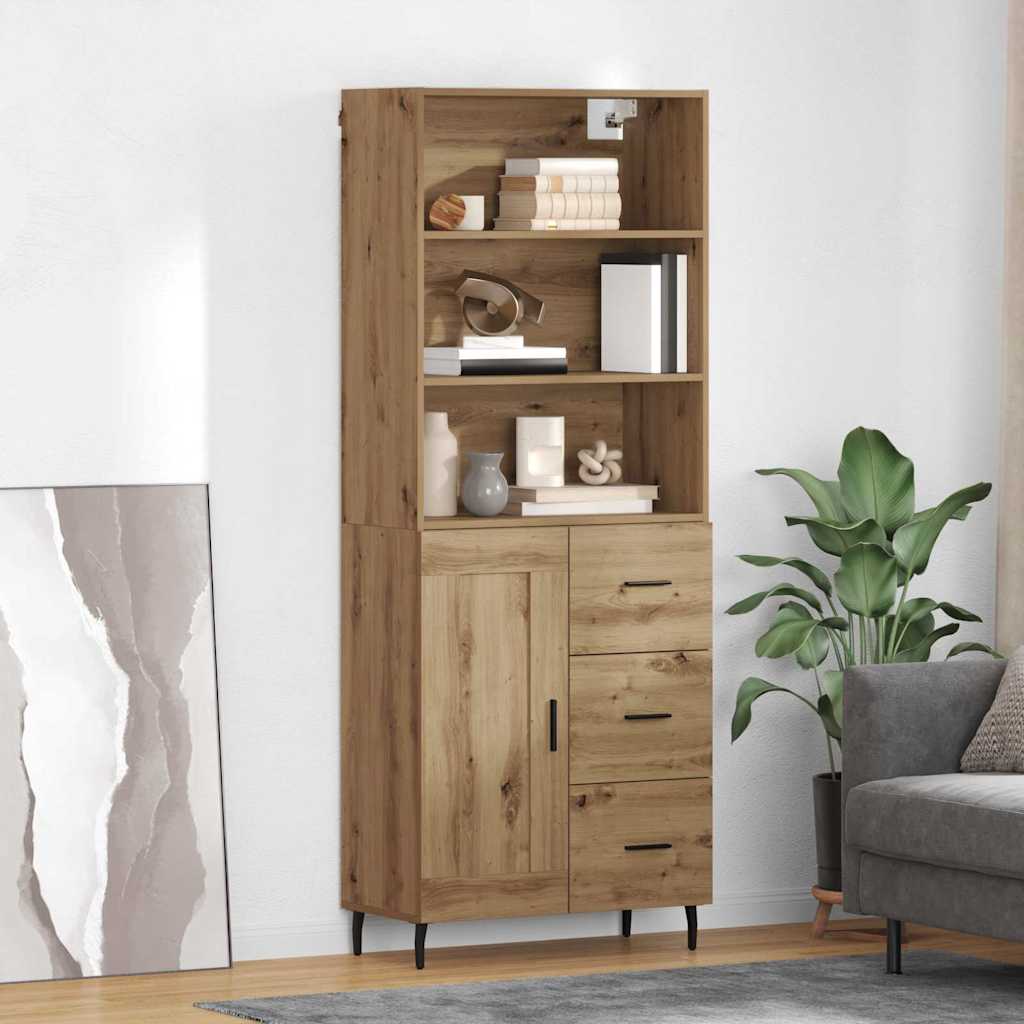 Magasfiú 2 db Artisan tölgy 69,5 x 32,5 x 180 cm Szerelt Fa
