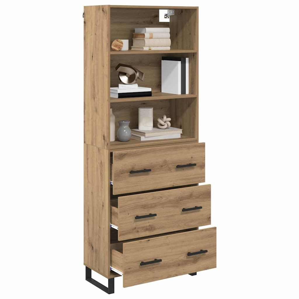 Magasfiú 2 db Artisan tölgy 69,5 x 32,5 x 180 cm Szerelt Fa 3