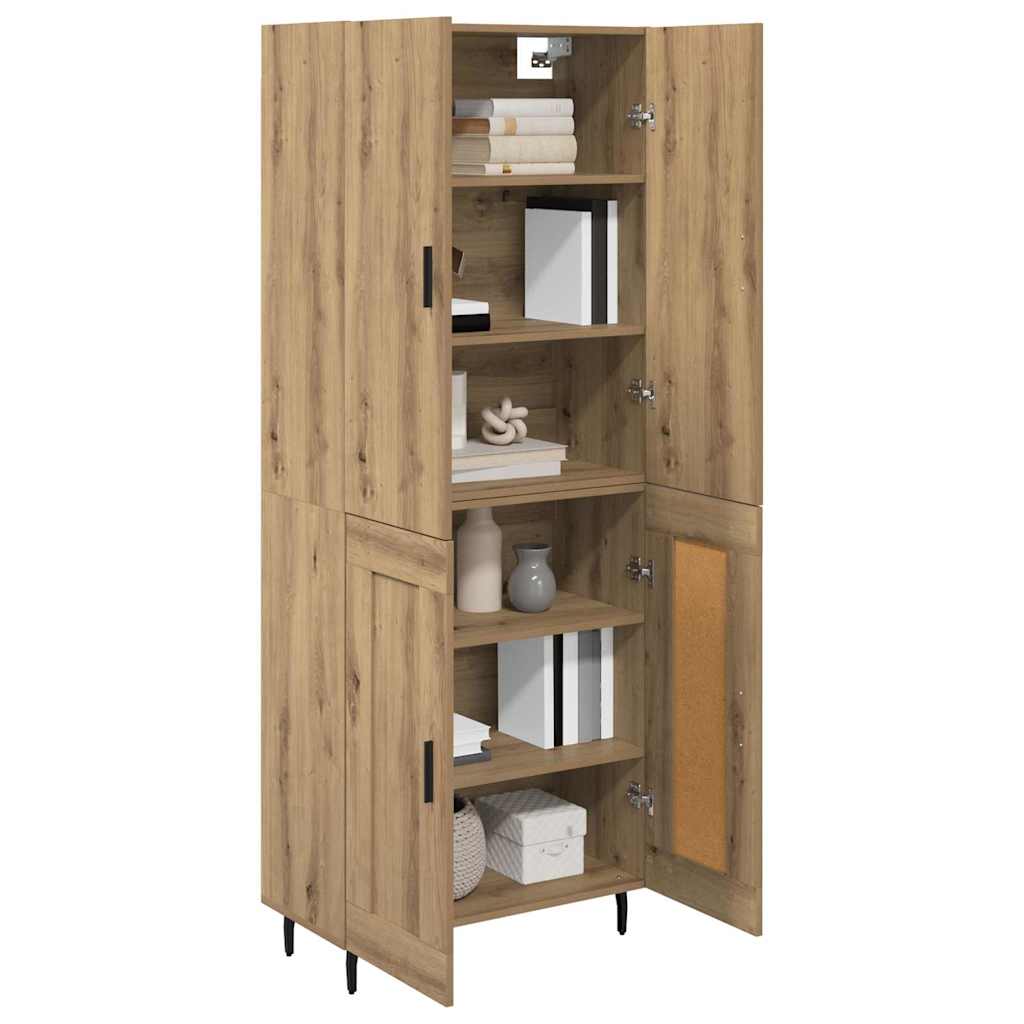 Magasfiú 2 db Artisan tölgy 69,5 x 34 x 180 cm Szerelt Fa 3