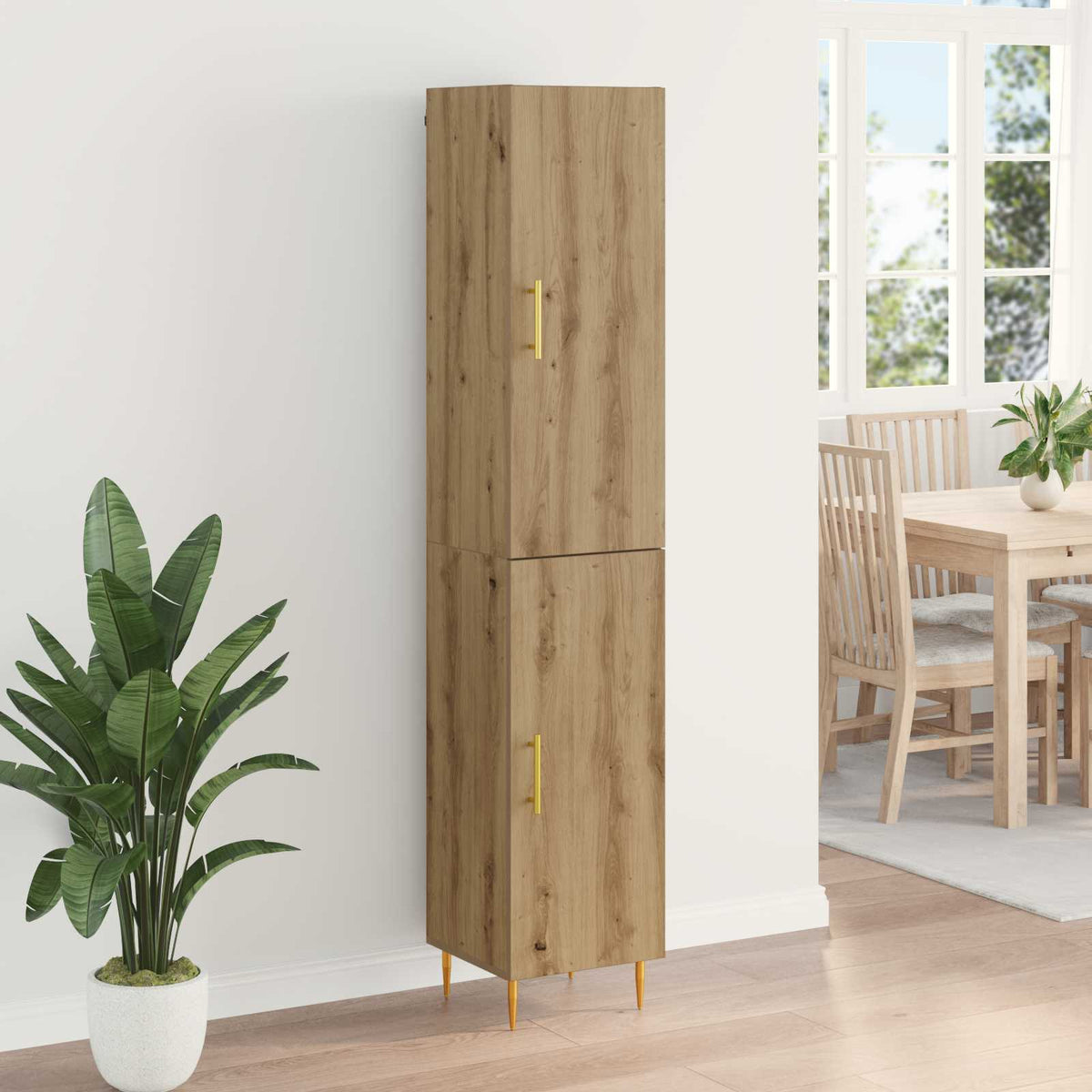 Magasfiú 2 db Artisan tölgy 34,5 x 34 x 180 cm Szerelt Fa 4