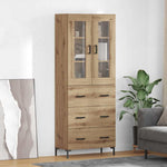 Magasfiú 2 db Artisan tölgy 69,5 x 34 x 180 cm Szerelt Fa