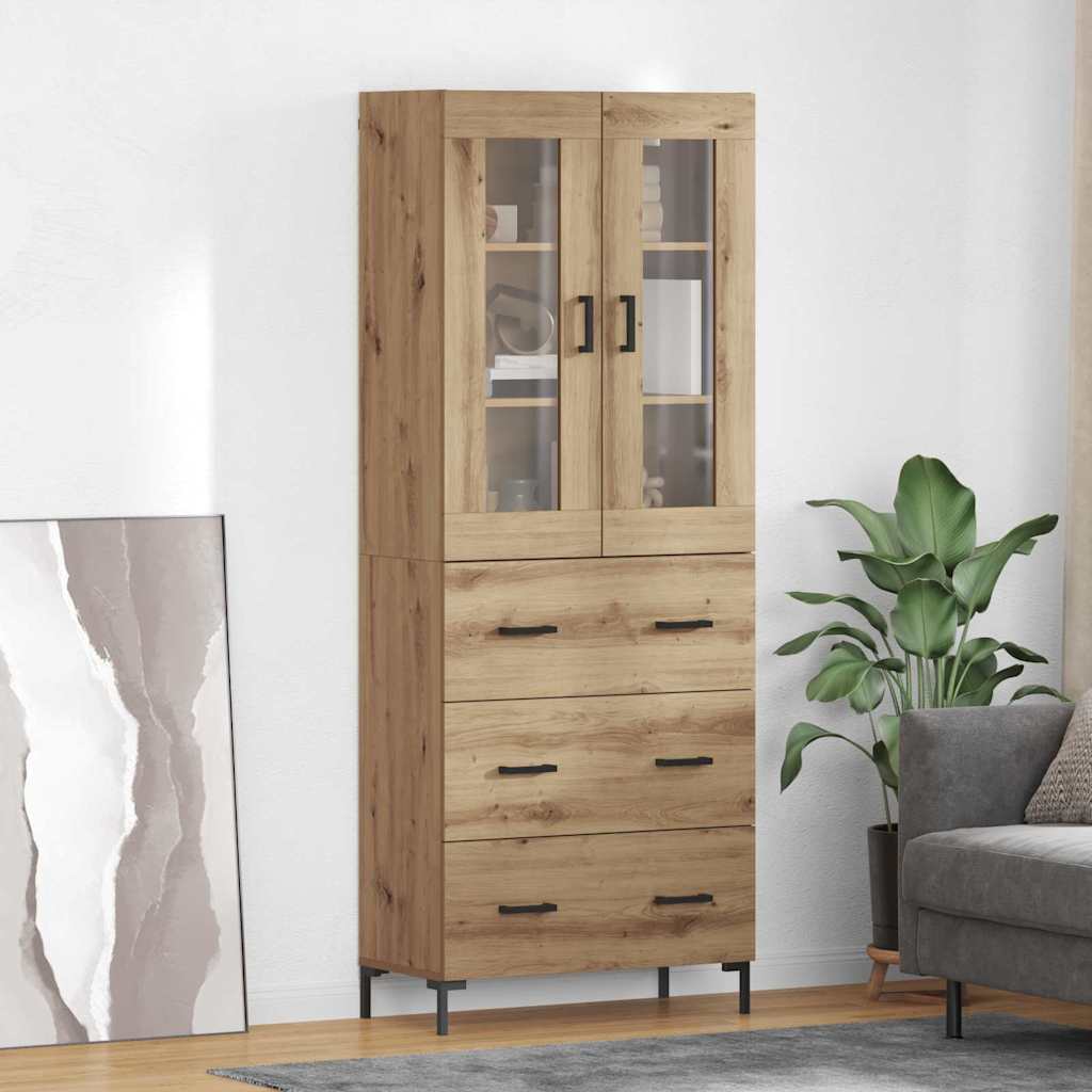 Magasfiú 2 db Artisan tölgy 69,5 x 34 x 180 cm Szerelt Fa