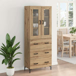 Magasfiú 2 db Artisan tölgy 69,5 x 34 x 180 cm Szerelt Fa 4