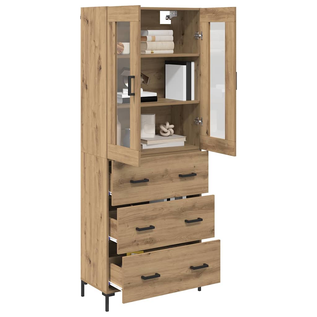 Magasfiú 2 db Artisan tölgy 69,5 x 34 x 180 cm Szerelt Fa 3